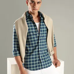 Tommy Hilfiger Men Slim Fit Checked Casual Shirt-picture-22