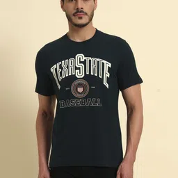 Cantabil Typography Printed Round Neck Cotton T-shirt-picture-46