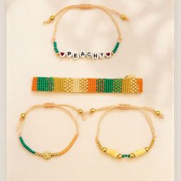Jewelz Set Of 4 Artificial Beaded Armlet Bracelets-picture-10