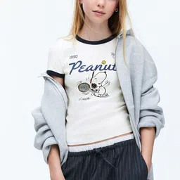 H&M Printed Jersey Top-image-84