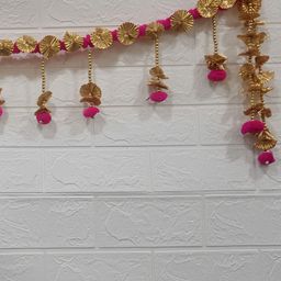 Nutts Pink Gota-Chakri Bandhanwar Festive Decor-image-35
