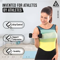 ADRENEX 6Pcs Hexagon Fixed Weight Dumbbell -12 kg image 3