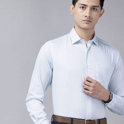 Arrow Manhattan Slim Fit Geometric Printed Pure Cotton Formal Shirt-picture-26