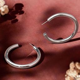 Accessorize Geometric Hoop Earrings-image-26