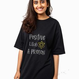 Letshandcraft Women Graphic Printed Round Neck Cotton Oversized T-shirt-image-97