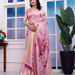 Sadika Checked Zari Kanjeevaram Saree-14