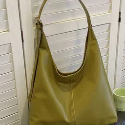 PURPLEHUNT Leather Oversized Structured Handheld Bag-30
