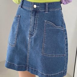 Kotty A-Line Above Knee Length Skirt-image-18