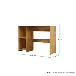 HEXA RED Brown Engineered Wood Study Table For Work From Home Students & Computer Table image 2