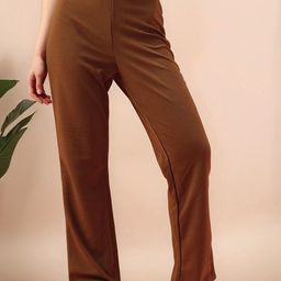 Mast & Harbour Women High-Rise Easy Wash Trousers-image-64