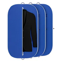 Kuber Industries Blue Set of 3 Regular Multi-Utility Organisers-21