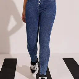 DOLCE CRUDO Women Skinny Fit High-Rise No Fade Stretchable Jeans-picture-15