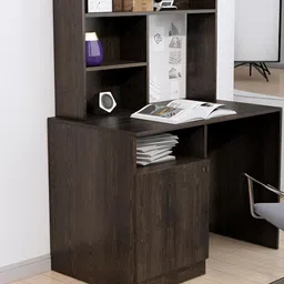 HEXA RED Brown Engineered Wood Study Table For Work From Home Students & Computer Table-44