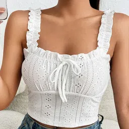 Stylecast X Slyck Ruffles Fitted Crop Top-picture-18