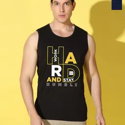 WOOSTRO Men Pack Of 2 Typography Printed Scoop Neck Cotton Slim Fit T-shirts-image-62