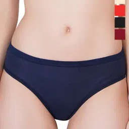 Liigne Pack Of 5 Cotton Mid-Rise Basic Briefs VCPC2115-XS-image-96