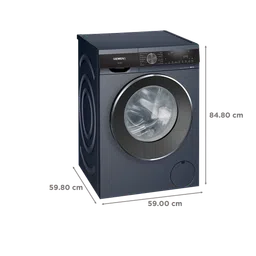 SIEMENS 8 kg Fully Automatic Front Load Washing Machine (iQ500, WG34A20PIN, WaveDrum, Dark Lake) image 3