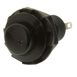 Black R13-502 12MM 2PIN Momentary Self-Reset Round Cap Push Button Switch-7