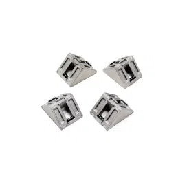 EasyMech Cast Corner Bracket for 20X20 Aluminium Profile (Silver) – 4 Pcs-17