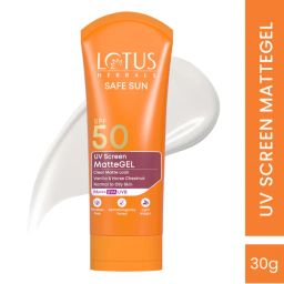 Lotus Herbals Safe Sun Uv Screen Matte Gel Spf 50 Sunscreen, No white cast, Pa+++, 100gm-picture-19