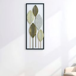 Yellow Textured Metal Wall Hangings-19