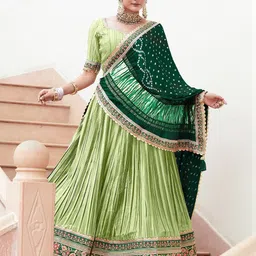 SHRINGARINI Ready to Wear Lehenga & Unstitched Blouse With Dupatta-picture-32