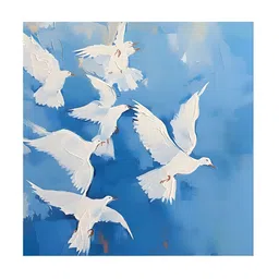 RANDOM Blue & Purple Canvas Birds and Animals Wall Art-image-55