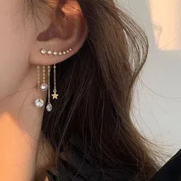 Arzonai Contemporary Ear Cuff Earrings-57