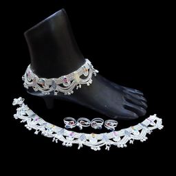 Alloy Silver Silver Jewellery Set (Pack of 1)-image-96