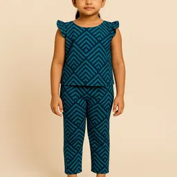 Gunatit Girls Printed Top with Trousers-51