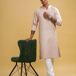 Anouk Men Ethnic Motifs Thread Work Kurta-picture-40