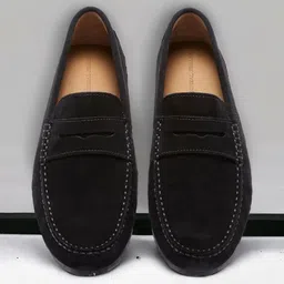 MICHEAL FERAAS Men Leather Driving Shoes-23