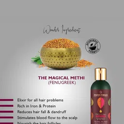 Manestream Set Of 2 Fenugrow Ayurvedic Shampoo & Conditioner - 100Ml Each image 3