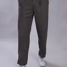 THE BEETEL HOUSE Men Relaxed Fit Mid-Rise Easy Wash Flat-Front Regular Trousers-image-67