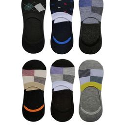 VOICI Unisex No Show Pair Of 6 Loafer Socks-image-89