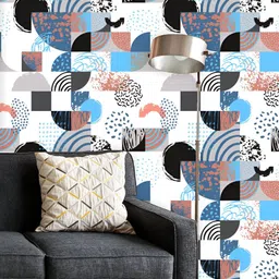 ArtzFolio Printed UV-Resistant Anti-Bacterial Modern Geometric Style Peel & Stick Wallpaper-image-80