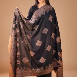 SWI Stylish Women Ethnic Motifs Woven Design Shawl-picture-26