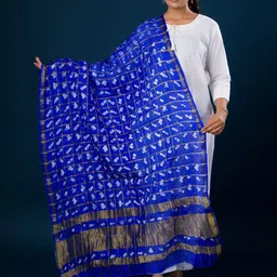 KCPC BANDHANI Printed Art Silk Bandhani Dupatta with Zari-46