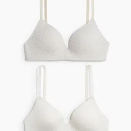 H&M 2-Pack Padded Non-Wired Cotton Bras-picture-16