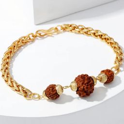 Inites Unisex Gold-Plated Link Bracelet-image-99