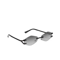 ZAADRAN Unisex Black Rimless Sunglass-19