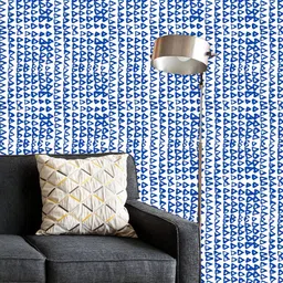 ArtzFolio Printed UV-Resistant Anti-Bacterial Japanese Shibori TrianglePeel & Stick Wallpaper-image-6