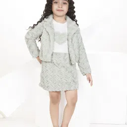 Peppermint Girls A-Line Dress With Jacket-picture-58