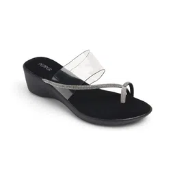 PEPPER Embellished Open Toe Party Wedge Sandals-42