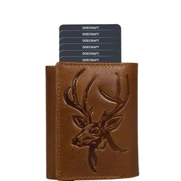 DOECRAFT Men Self Design Leather Two Fold Wallet-22