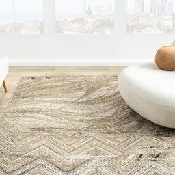 Kaleen India Olive Polypropylene Abstract Anti-Skid Carpets-image-92