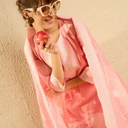 Indo Era Women Regular Kurta with Trousers & With Dupatta-image-13