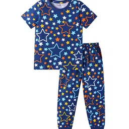 Honeyhap Boys Printed Pure Cotton Night suit-image-55