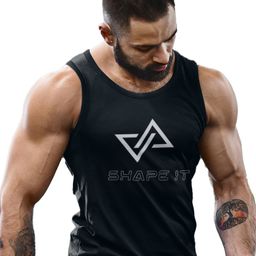 3Colors Quick-Dry Innerwear Gym Vest VEST-NCUT-SHAPEIT-BLK_M-image-50