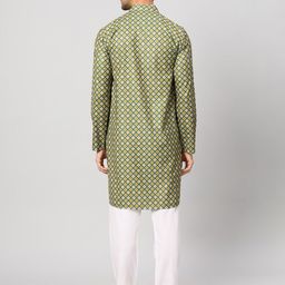 GLOBALRANG Men Printed Regular Pure Cotton Kurta with Pyjamas image 5